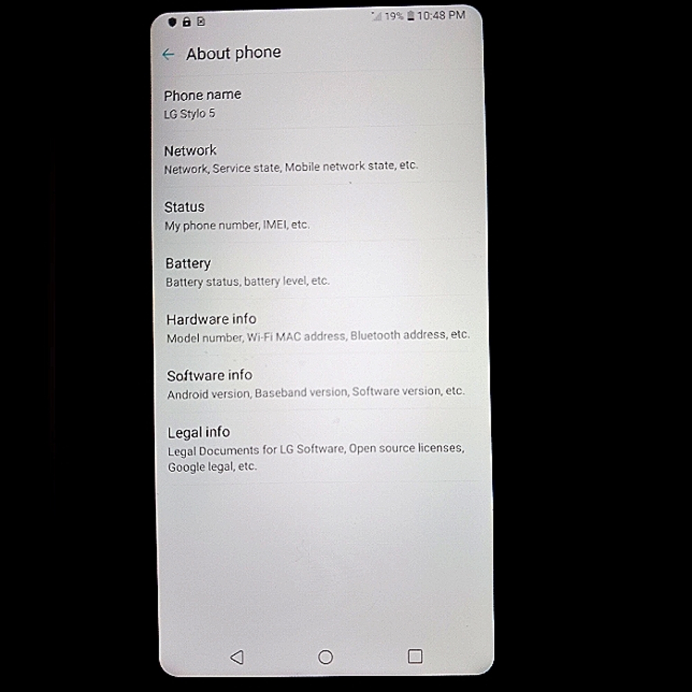 LG Stylo 5 32 gigabytes in Aurora Black